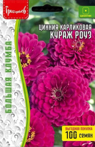 Цинния Кураж Роуз карликовая купить