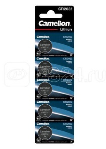 Элемент питания литиевый CR2032 BL-5 (5шт блист.) Camelion 1595 купить