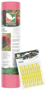 Агротекс 60 Профф "UV" бело-красный 3.20*10м+колышки цветочки 10шт  купить