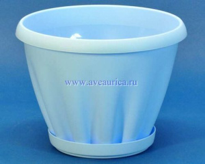 Горшок Знатный 3,9л с подд. (голуб.) купить
