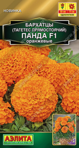 Бархатцы Панда F1 оранжевые прямостоячие купить