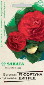 Бегония Фортуна Дип ред F1 клубневая  купить