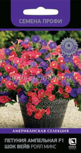 Петуния Шок Вейв F1 Роял Микс ампельная купить