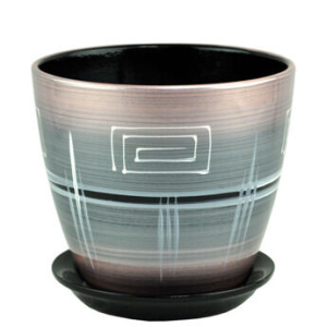 Горшок Роспись бутон браслет 18см  купить