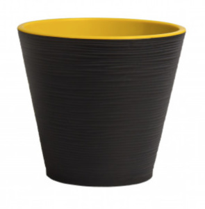 Кашпо Конус 3.7л ЧЕРНЫЙ d20 h18 купить
