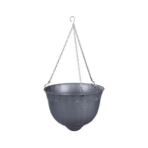 Кашпо ВЕНЕЦИЯ 10л подвес.(диам.330мм) серый  М3167 купить