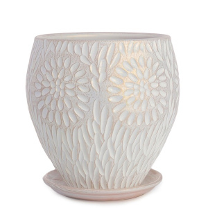 Горшок Астра конус бел./жемч. 3.4л 19см 3.4л  купить