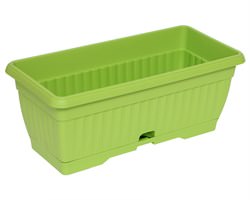 Ящик балконный 40см*16 с поддоном (Зеленый киви) купить