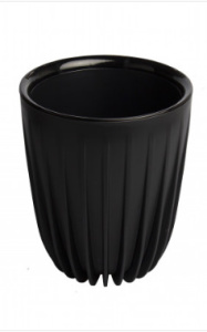 Кашпо Сигма 10.2л черный d25  h30 купить