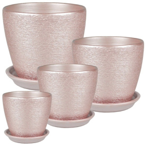 Горшок бутон Кассандра розов. комплект из 4-х купить