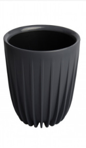 Кашпо Сигма 18л антрацит d30  h37 купить
