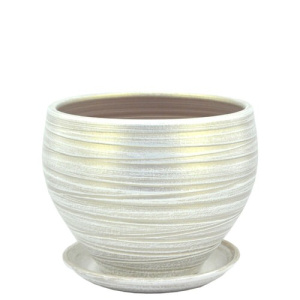 Горшок Модерн классика белый 15см 1.5л купить