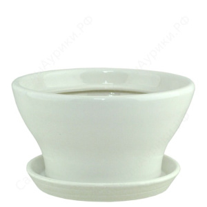 Горшок Конус 1л d16см белый купить