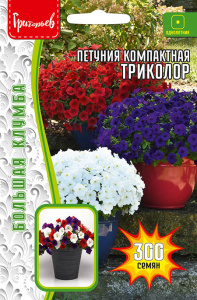 Петуния Триколор компактная купить