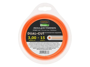 Леска ф 3.0 мм х 15 м кругл. сеч. DUAL-CUT SG (ST6067-30) купить