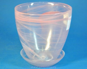 Горшок 2 d 13 стекло д/орх. алеб.розовый 4237 купить