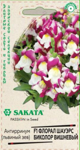 Львиный зев Флорал Шауэрс Биколор вишневый F1 Саката  купить