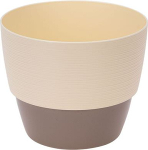 Кашпо Валенсия 1.2л ваниль-фраппе d13,5 h11 купить