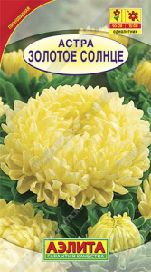 Астра Золотое солнце пионовидная  купить