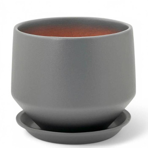 Горшок Глянец диана мат.серый d13/h13см купить