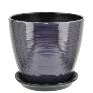 Горшок Глянец бутон фиолетовый 3.2л d18h18  3 из 4-х купить