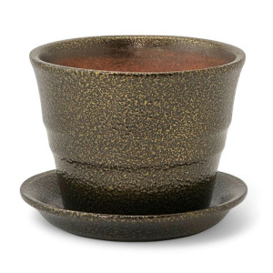 Горшок колибри черн/зол. 0.35л 10,5см купить