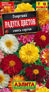 Георгина Радуга цветов махровая, смесь  купить