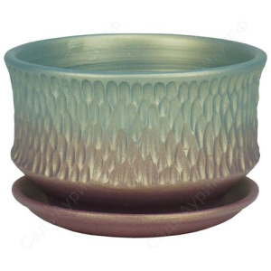 Горшок Павлин плошка темн. 16см 1.5л купить