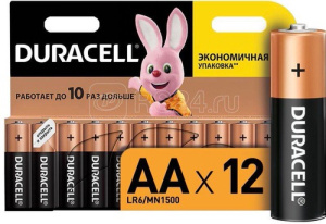 Элемент питания алкалиновый ААА/LR6/MN 1500 Basic BR-12 (12шт блист.) Duracell  купить