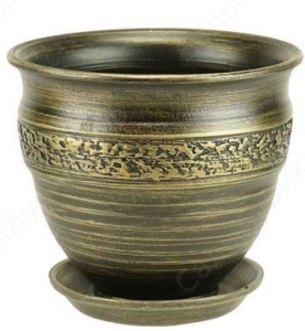 Горшок Неаполь черный 4л 71-119 купить