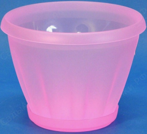 Горшок Знатный  2л с подд. (прозр.-красн.)  купить