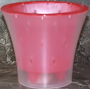 Кашпо Ванда 2л малиновый-прозрачный d17 h15 купить