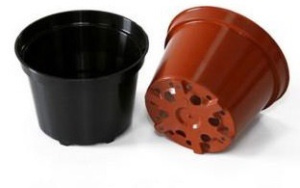 Горшок 2л d=17см, h-13см литьевой круглый купить