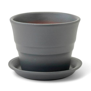 Горшок колибри матовый серый 0.35л 10.5см купить