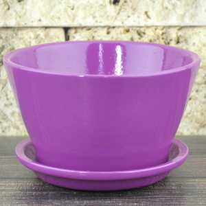 Горшок Беллита Глянец лиловый 12см 0.45л купить