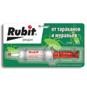 Рубит ЗИНДАН гель от тароканов и муравьев шоколадный 30г купить