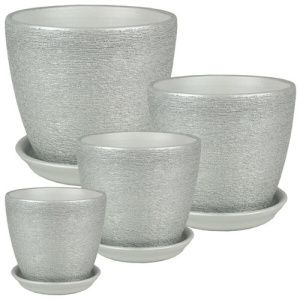 Горшок бутон Кассандра сереб. 0.5л 1 из 4-х (75) купить