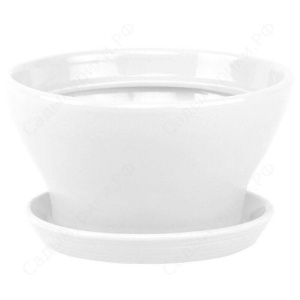 Горшок КОНУС d16см белый купить