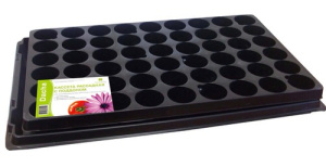 Кассета рассадная с поддоном, черная купить