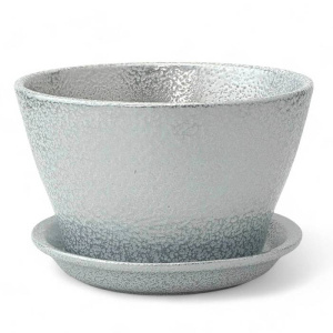 Горшок Беллита бел./сер. 12см 0.45л купить