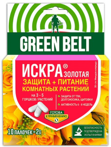 Искра Золотая ПАЛОЧКИ для защиты Комнатных растений 20шт купить