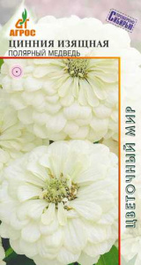 Цинния Изящная Полярный медведь  купить