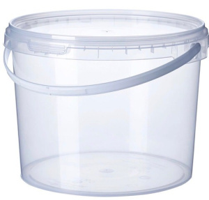 Ведро для засола 3,25л круг с крыш.бел.руч.с плом купить