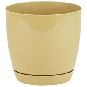 Кашпо Тоскана круг. 1.6л 13см кофе купить
