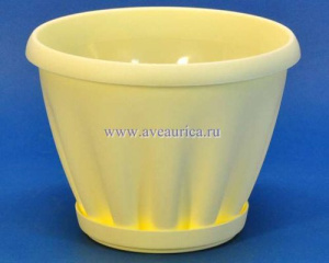 Горшок Знатный  3.9л с подд. (жел.)  купить