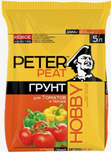 Грунт Для Томат и перцев ХОББИ 5л купить