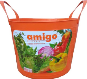 Корзина хозяйственная пластиковая 14л  купить