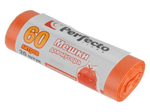 Мешки 60л д/мусора суперпрочные 20шт PERFECTO LINEA купить