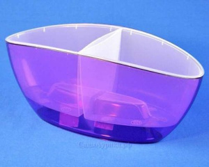 Кашпо Орхидея овал. 32/14см (фиол.- прозр.) купить