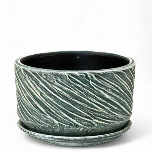 Горшок Безе изумруд плошка 0.9л 15см купить